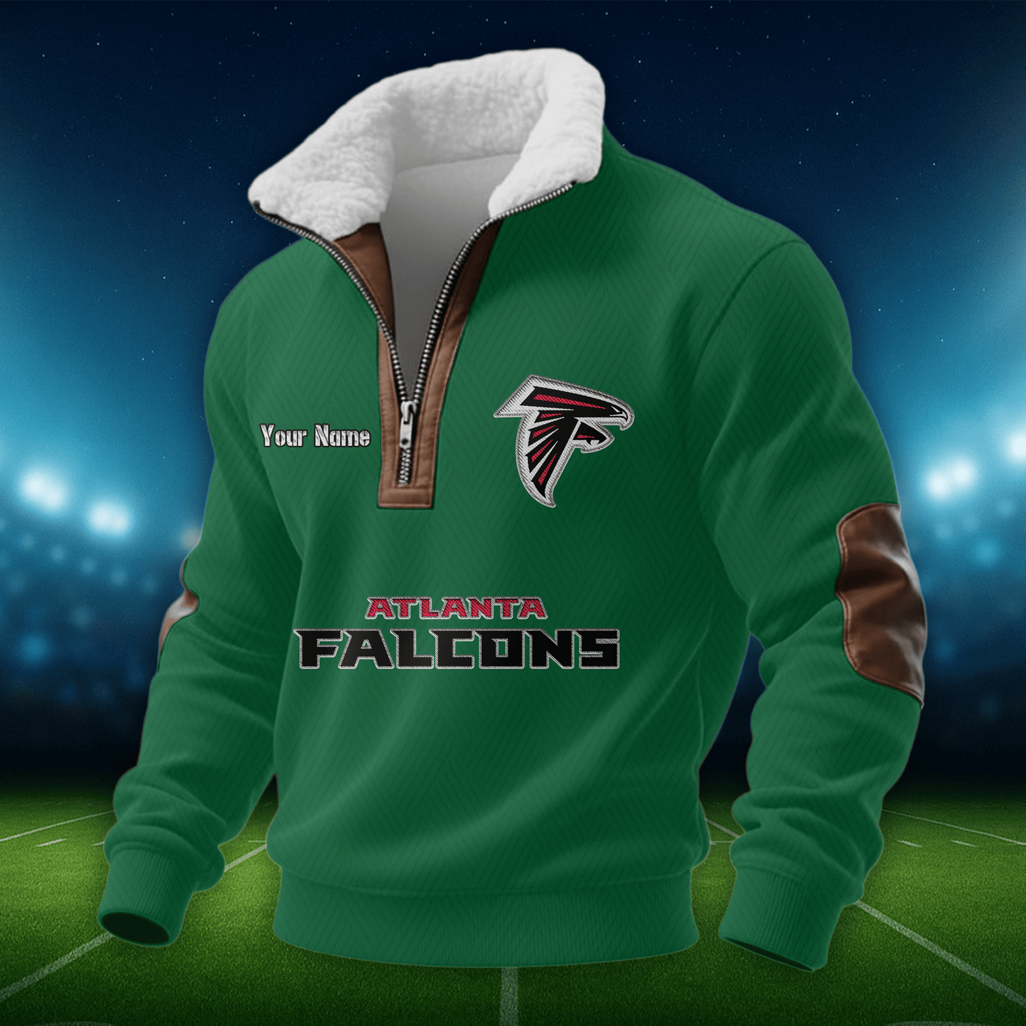 AF NFL Men Fur Collar Sweatshirt DDT CTND