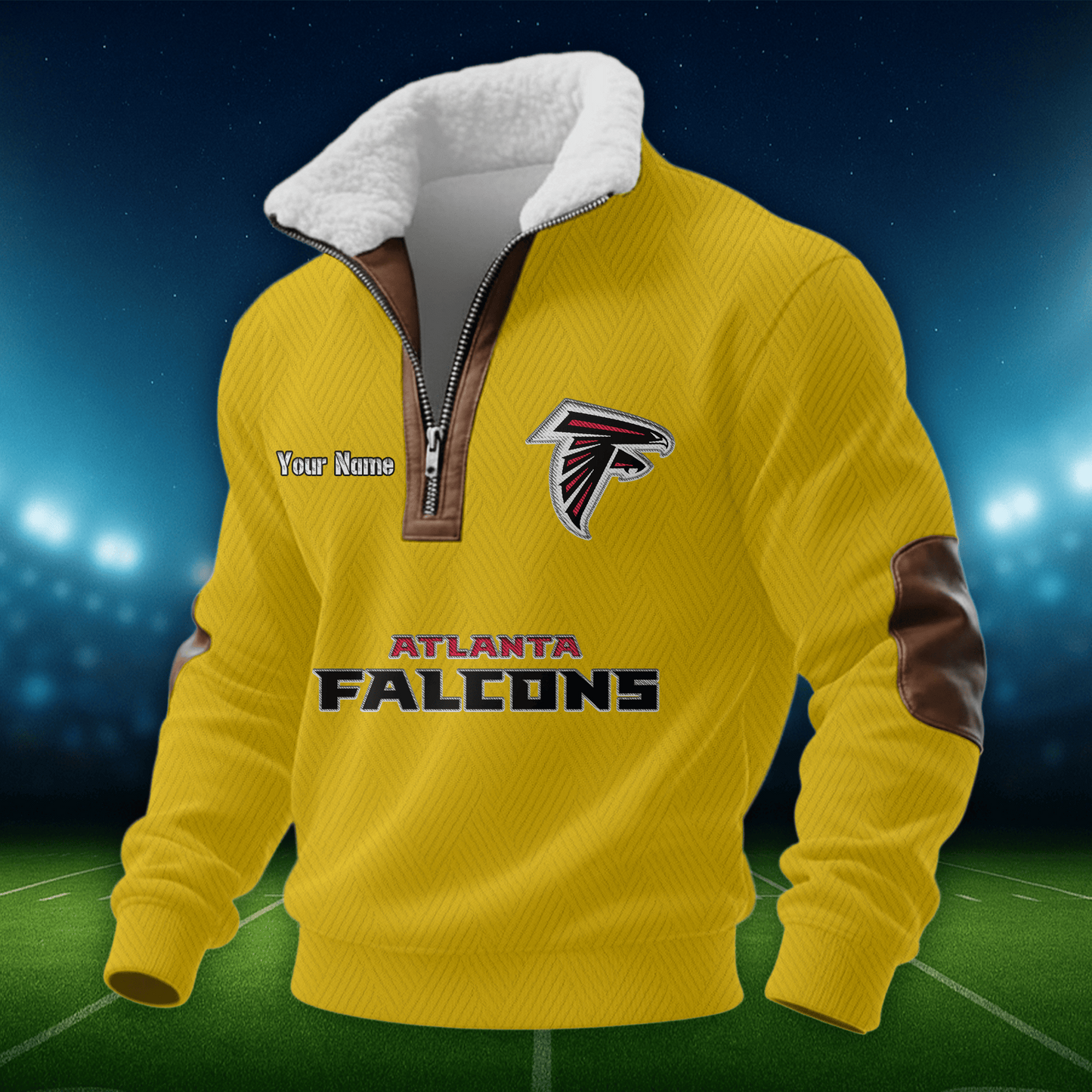 AF NFL Men Fur Collar Sweatshirt DDT CTND