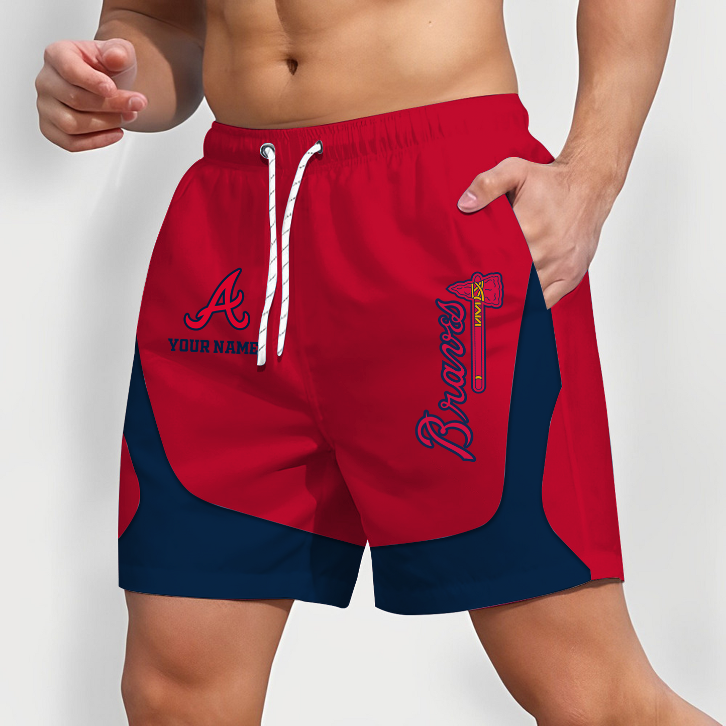 ATL x MLB Team Special Short Pants For Men Custom Name Gifts DATND TANTD