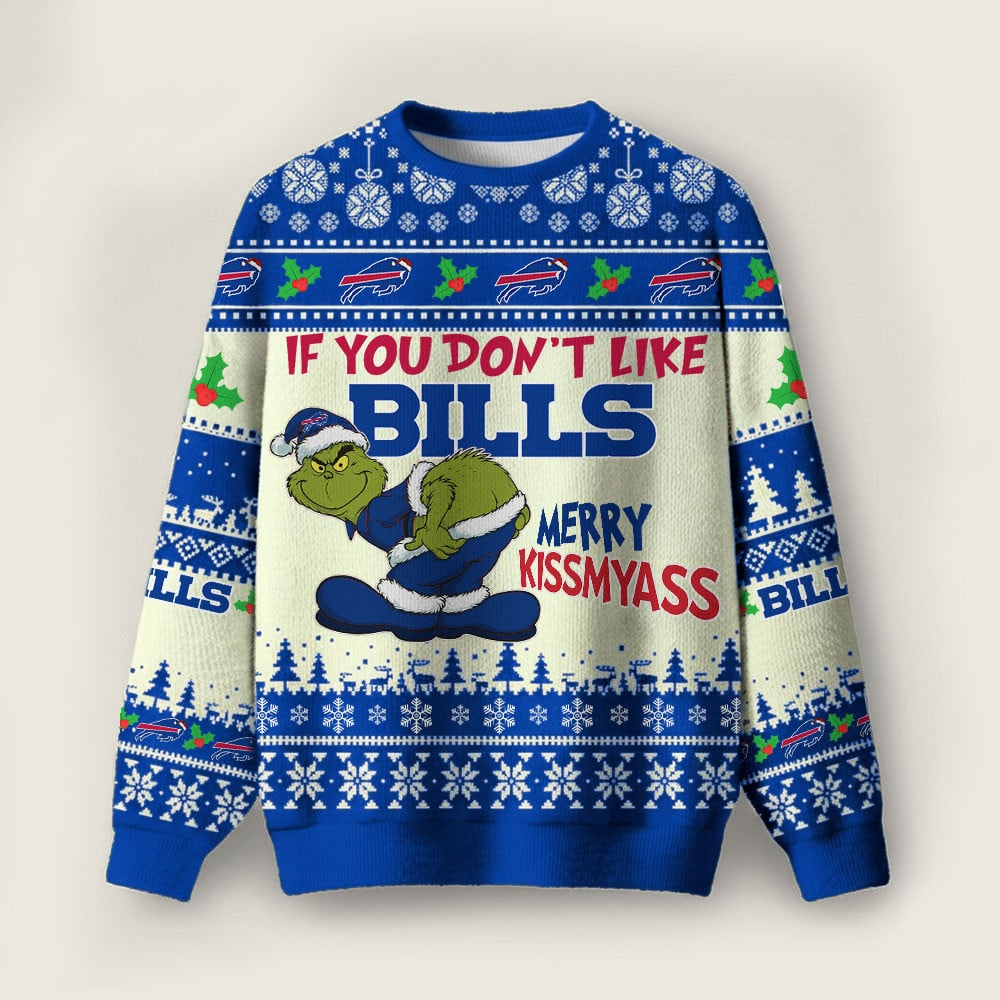 BB Premium NFL Merry Kissmyass Ugly Sweater DDT CTND