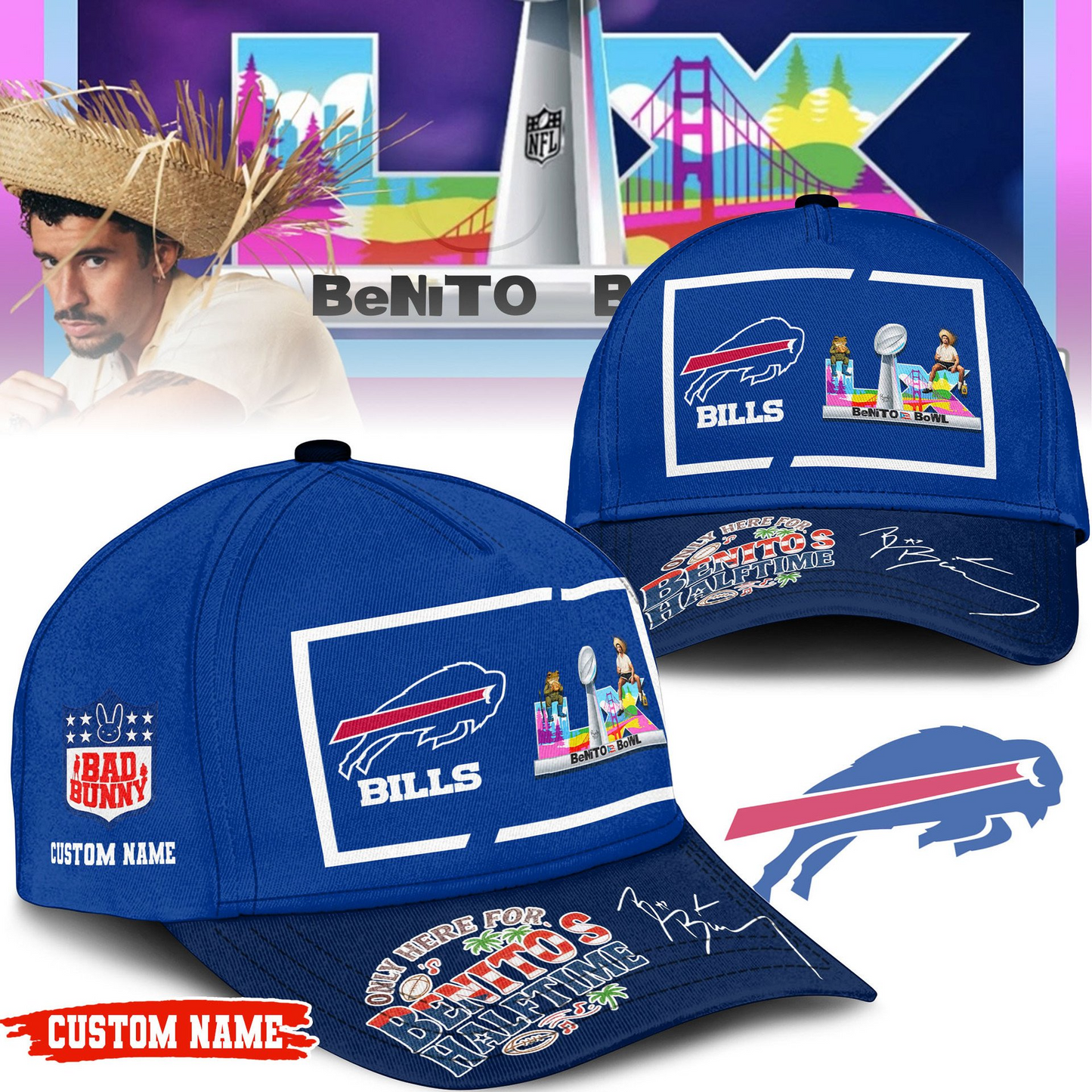 BB Premium NFL Only Here For Benitos Halftime Cap DDT HLPHUONG