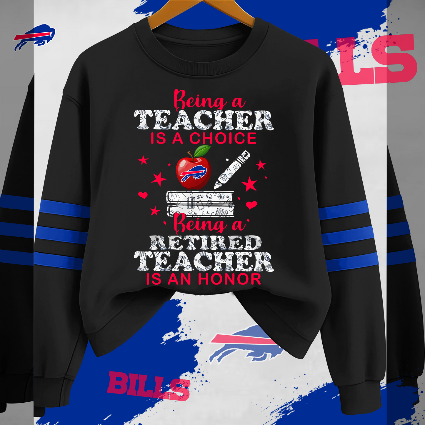BB Premium NFL Teacher Honor 3D Sweatshirt DDT HLPHUONG