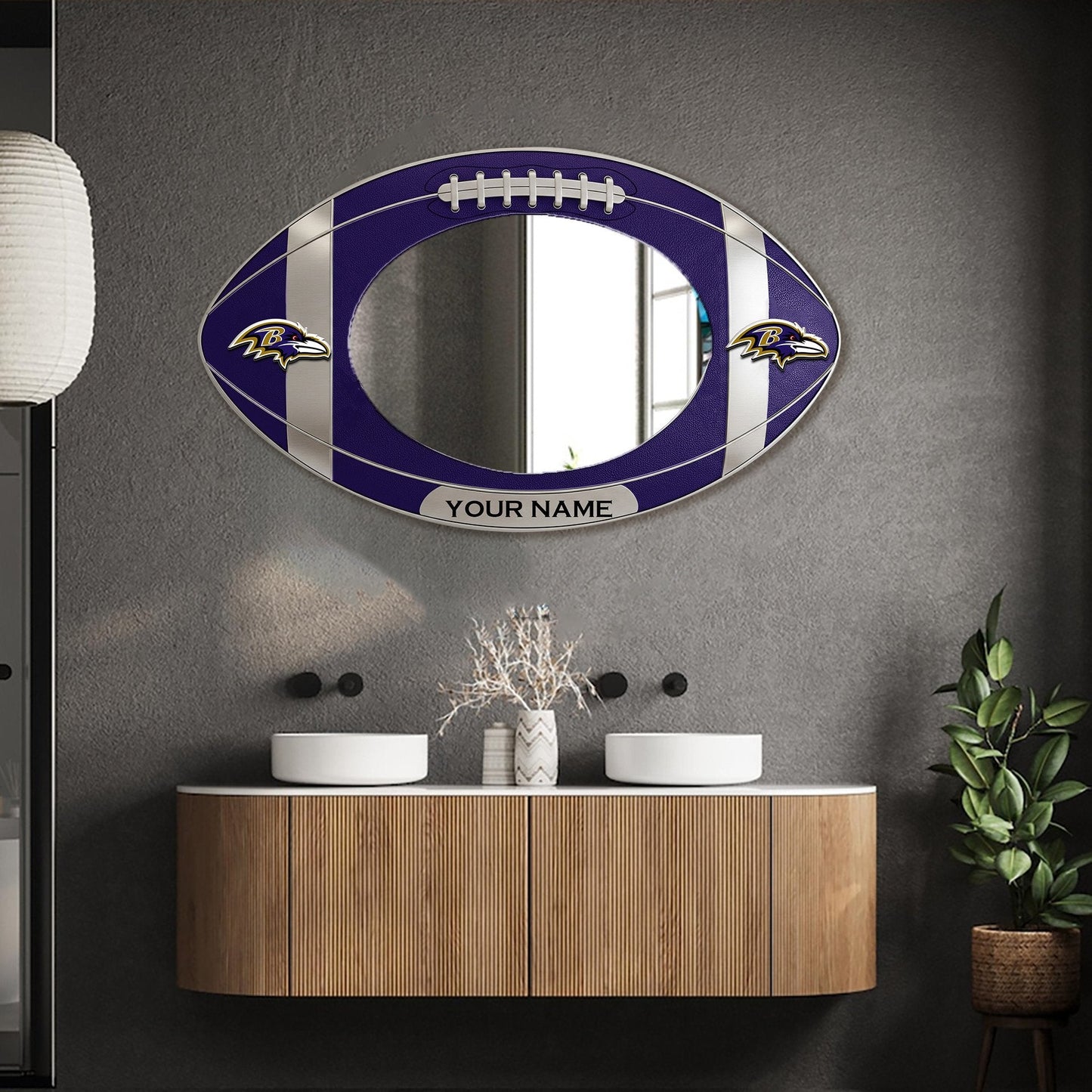 BR Custom NFL Wall Mirror Decor For Fan DDT CTND