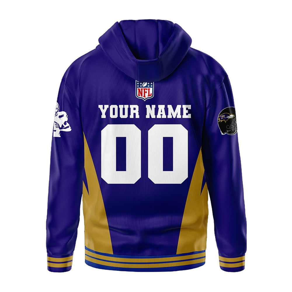 BR Premium NFL Personalized Fan Hoodie DDT NTL