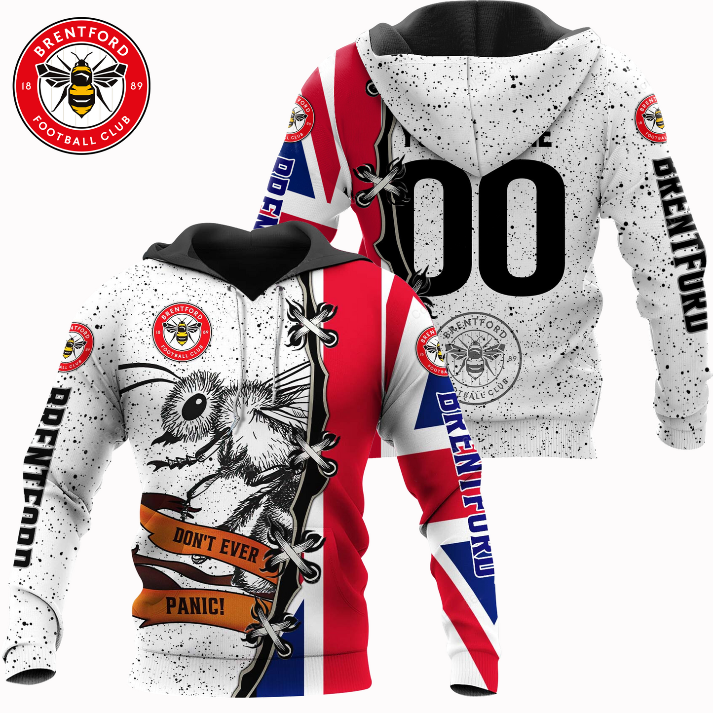 BRE x EPL UK Flag Mascot Design Shirt DDT CTND