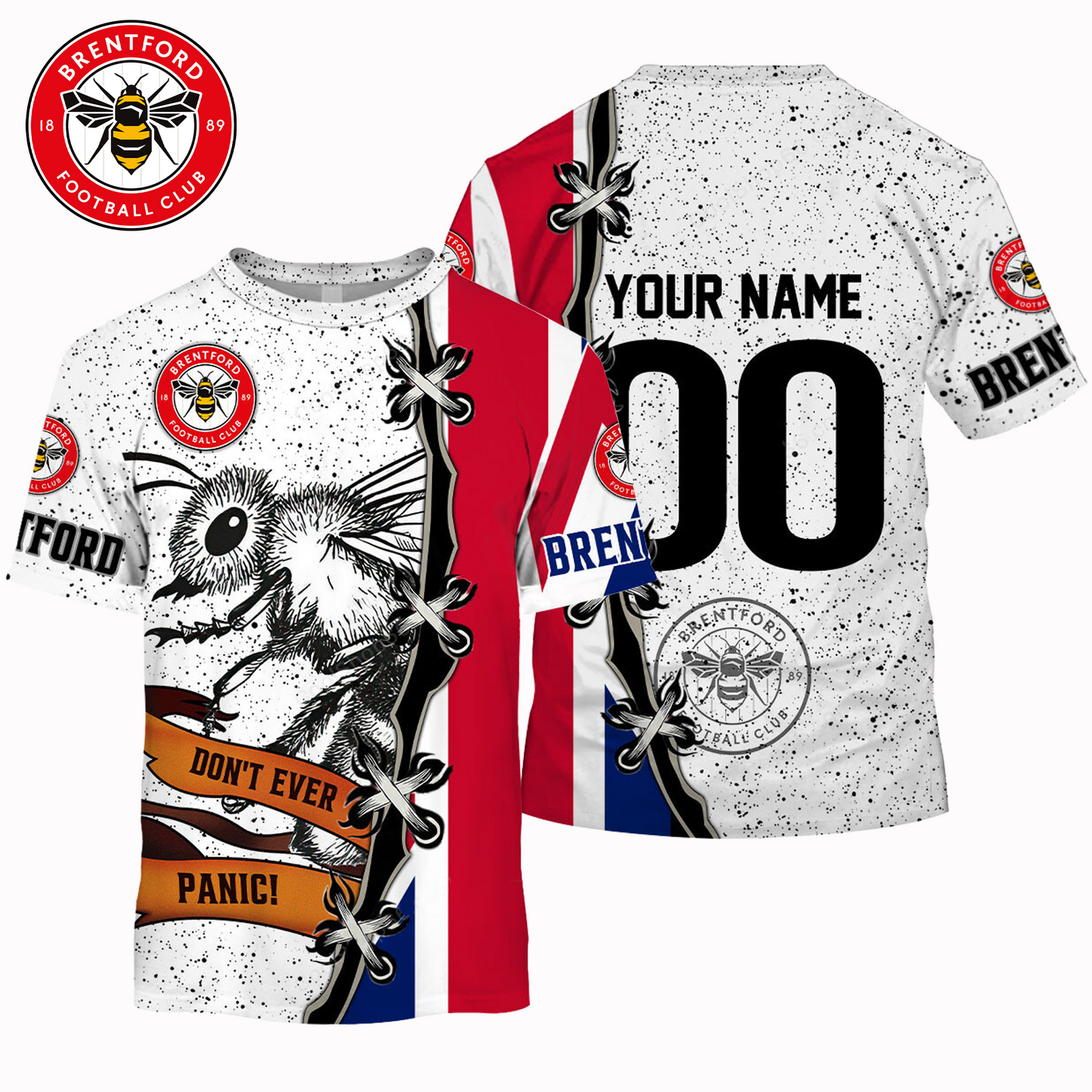 BRE x EPL UK Flag Mascot Design Shirt DDT CTND