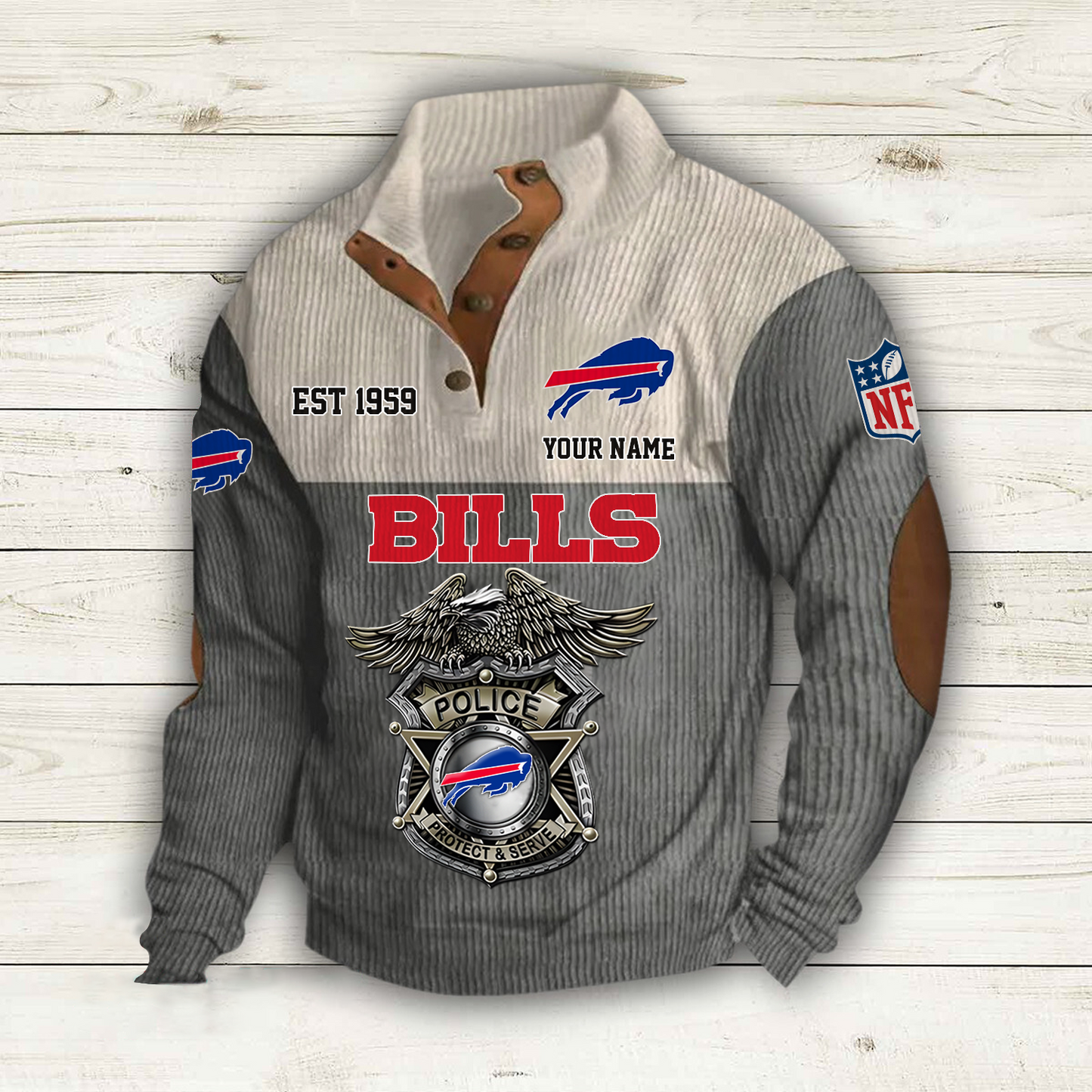 BUF x NFL Custom Name Sport Sweatshirt DatND DVT