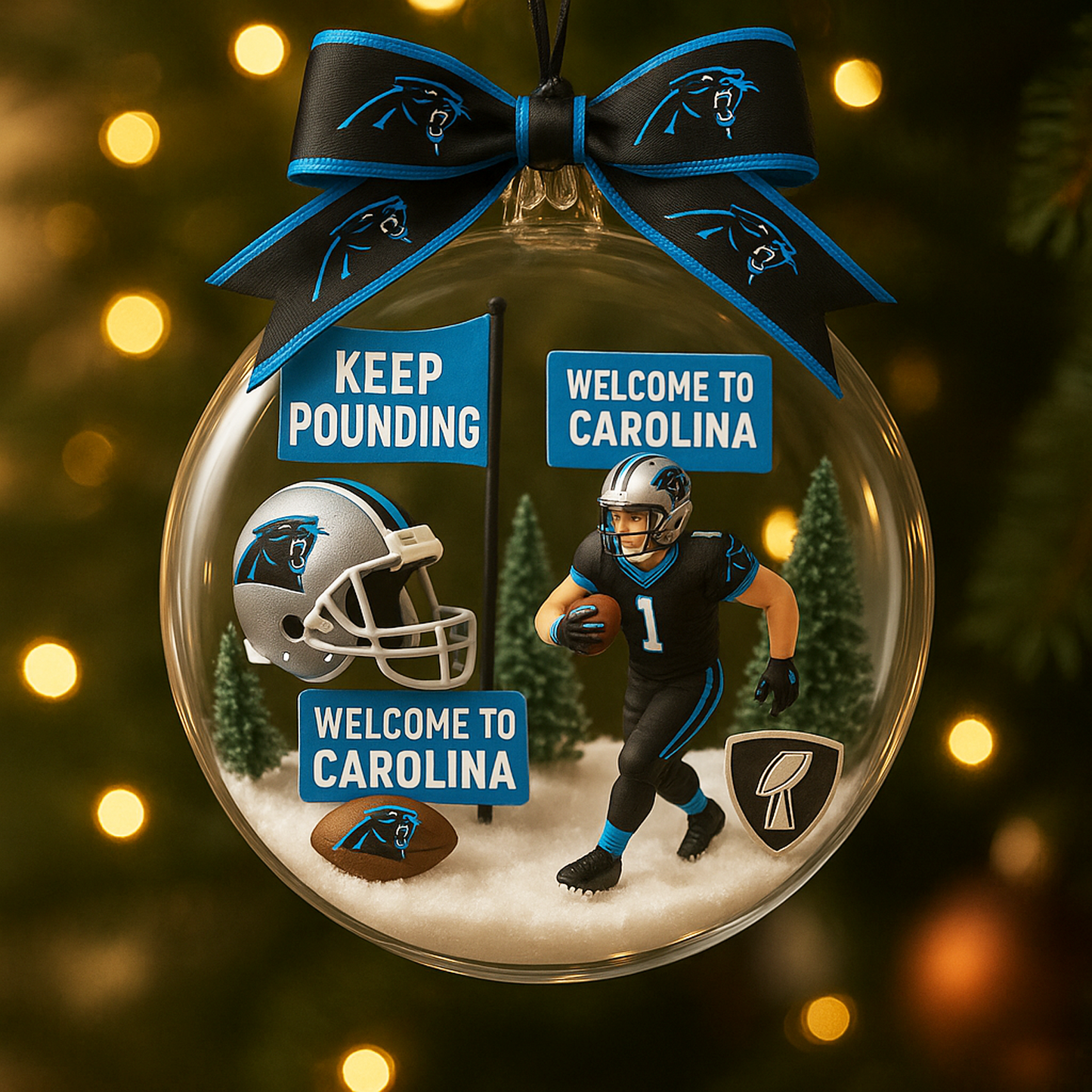 CAR x NFL Commemorative Christmas Ornament DatND DVT