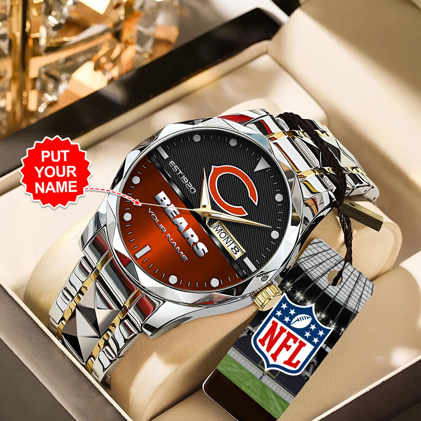 CHI x NFL Alloy Luxury Quartz Watch DATND TANTD