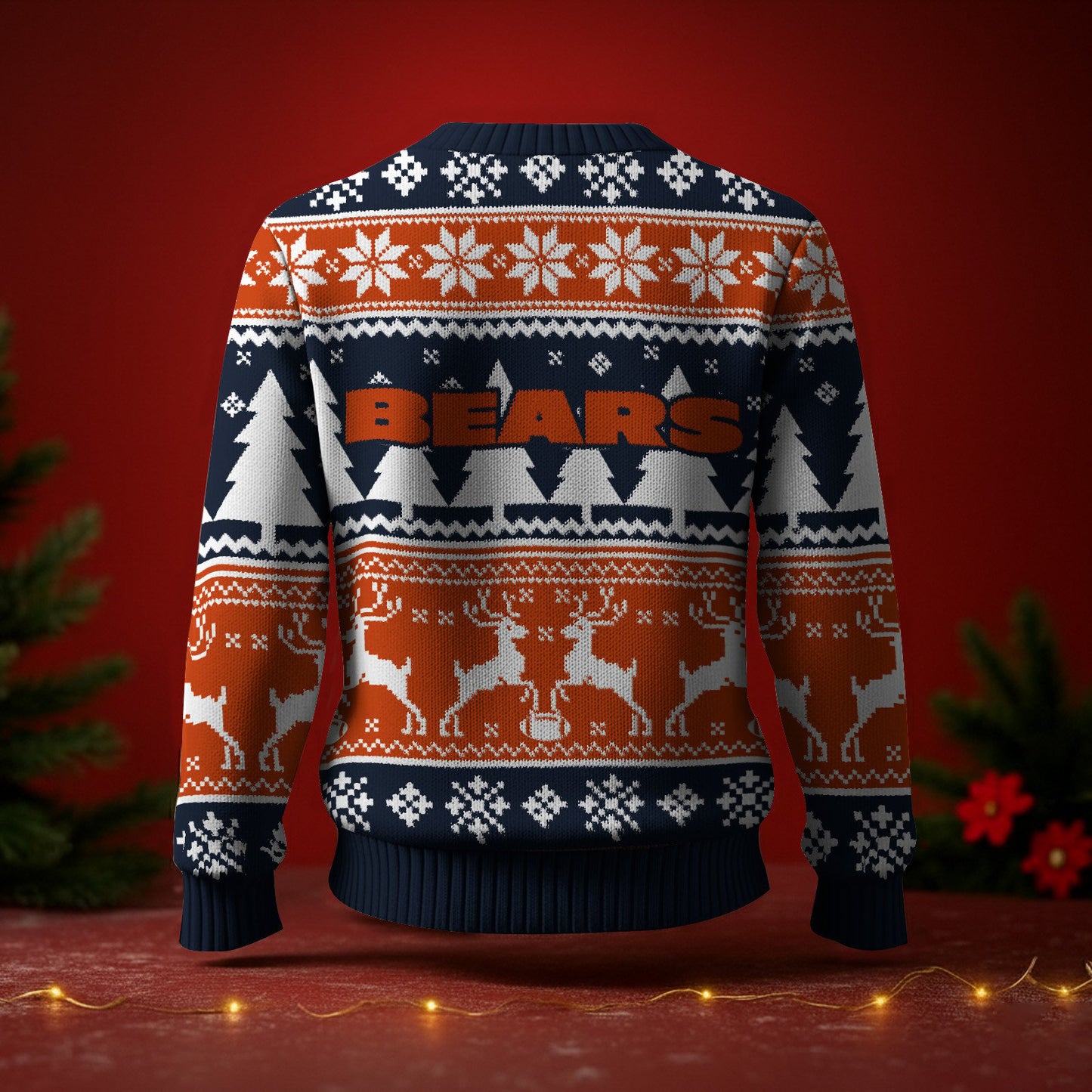 CHI x NFL Premium Ugly Christmas Sweater DatND DVT