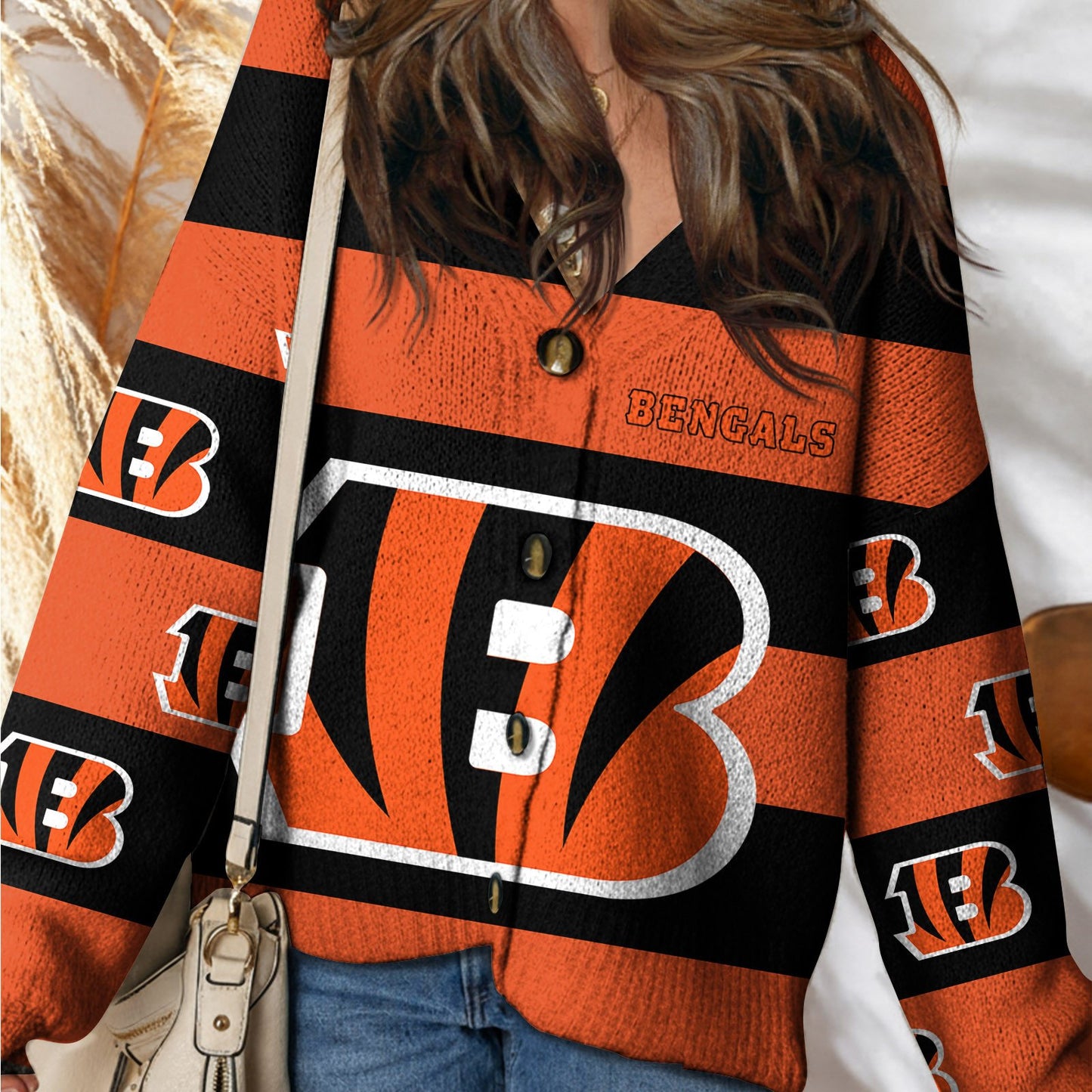 CIN x NFL Cardigan Sweatshirt With Button DatND DVT