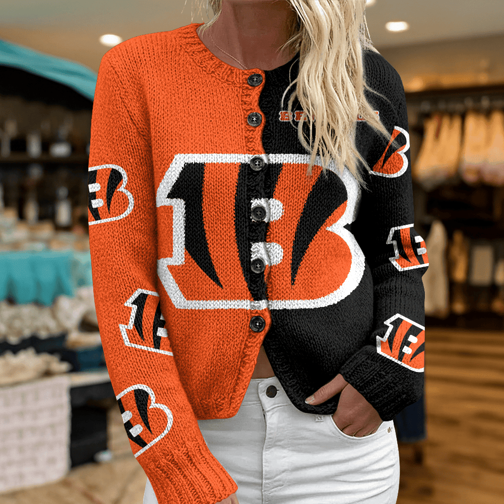 CIN x NFL Cardigan Sweatshirt With Button v1 DatND DVT