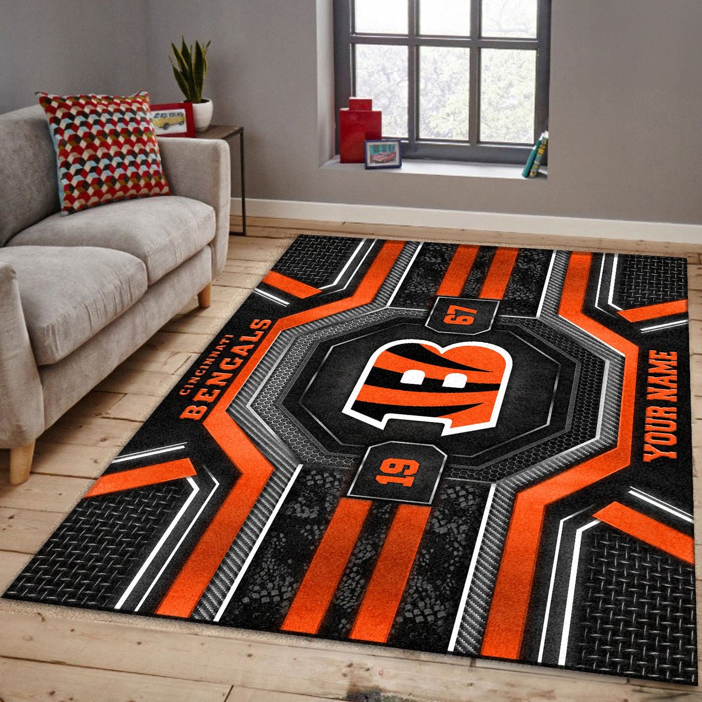 CIN x NFL Custom Rug DatND DVT