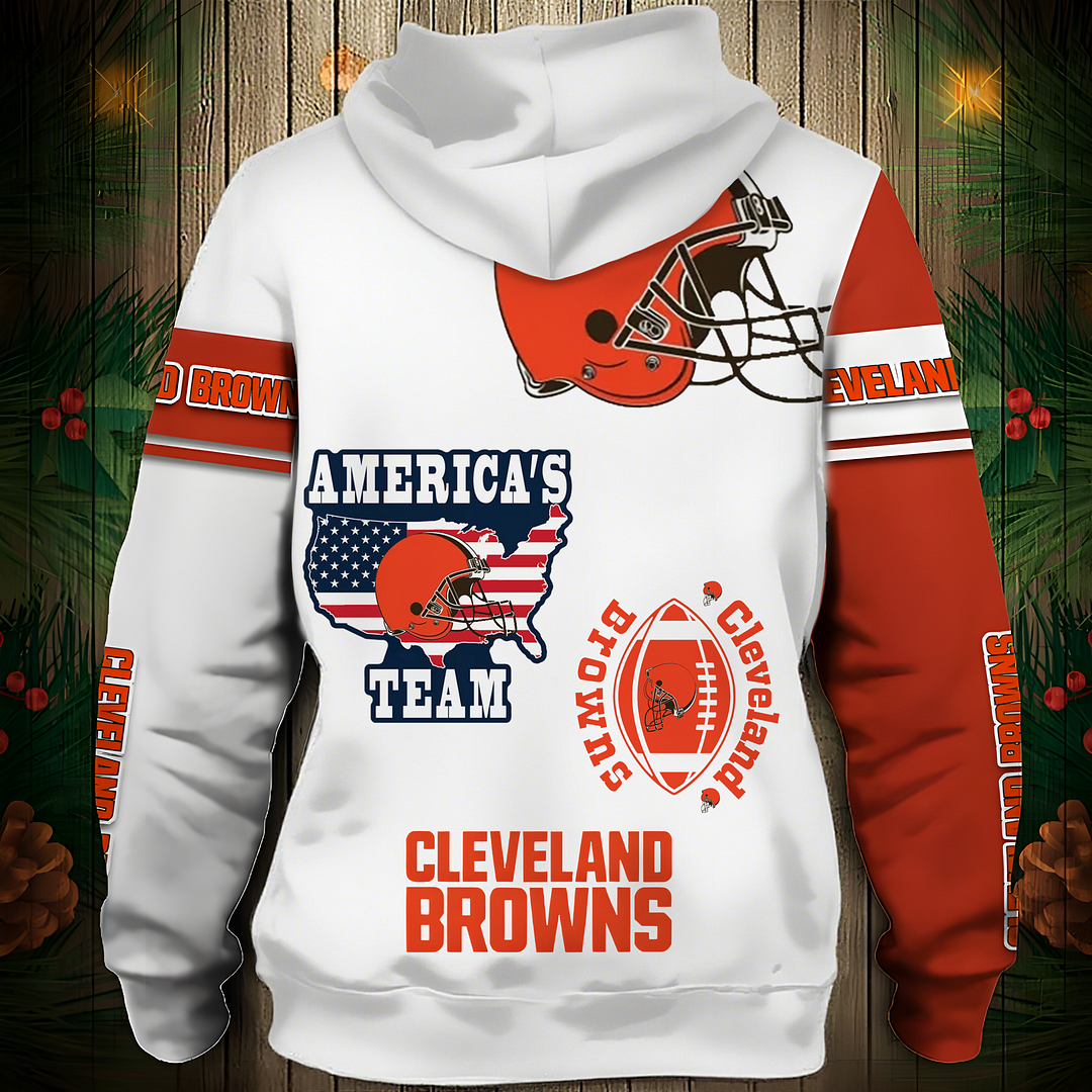 CLE Premium NFL 3D Graphic Hoodie DDT NTL