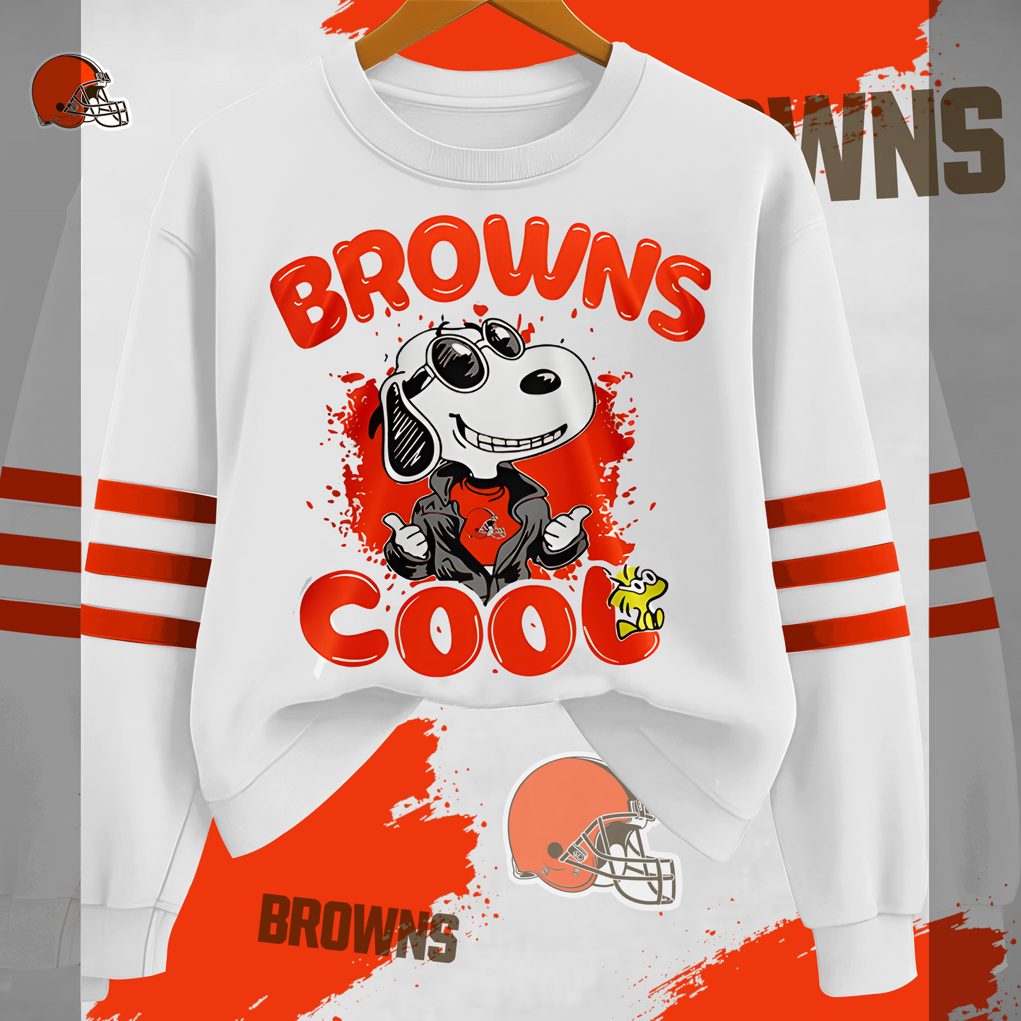 CLE Premium NFL Snoopy Cool Sweatshirt DDT HLPHUONG