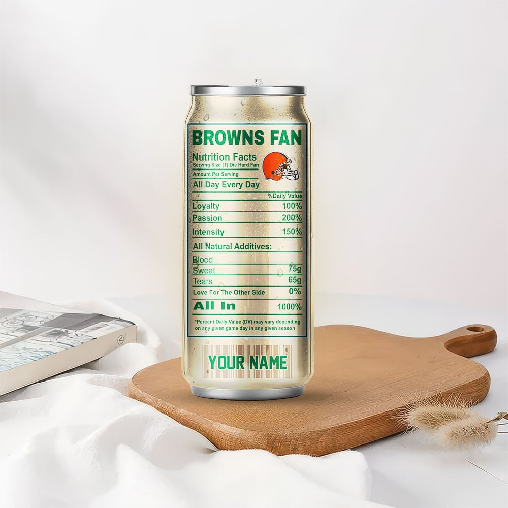 CLE Premium NFL Starbucks Energy Can Tumbler DDT NTL