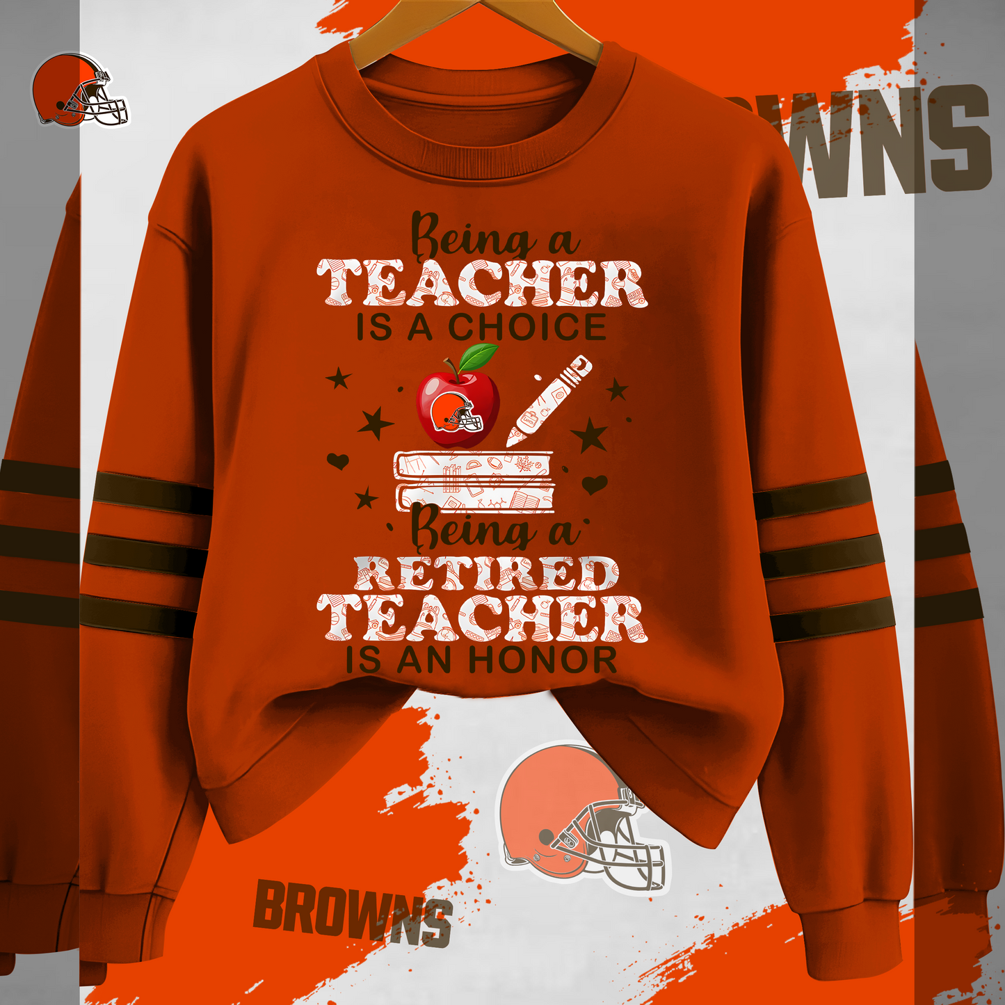 CLE Premium NFL Teacher Honor 3D Sweatshirt DDT HLPHUONG