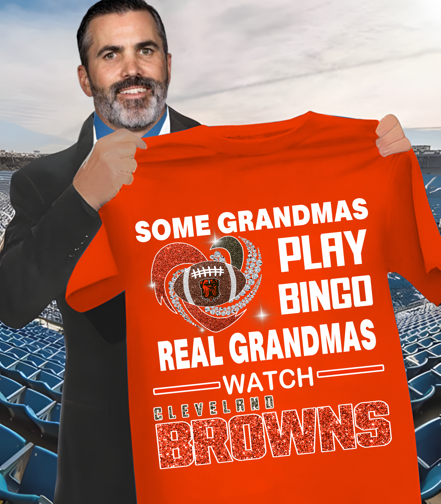 CLE X NFL some grandmas play bingo real grandmas wach DATND THUONGNH