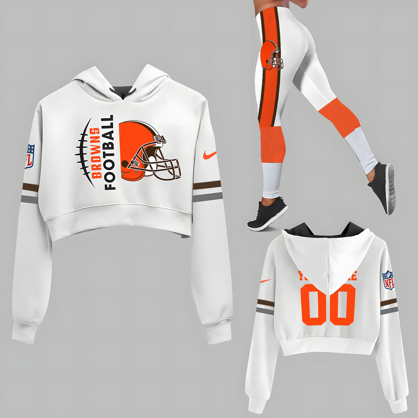 CLE x NFL Set Hoodie And Legging Workout DatND DVT