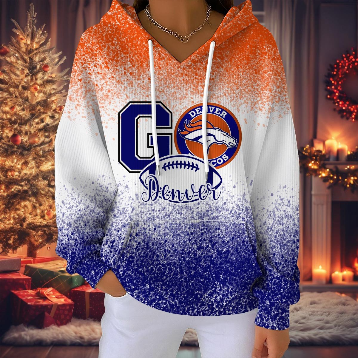 DB NFL Women Hooded Sweatshirt DDT NTL