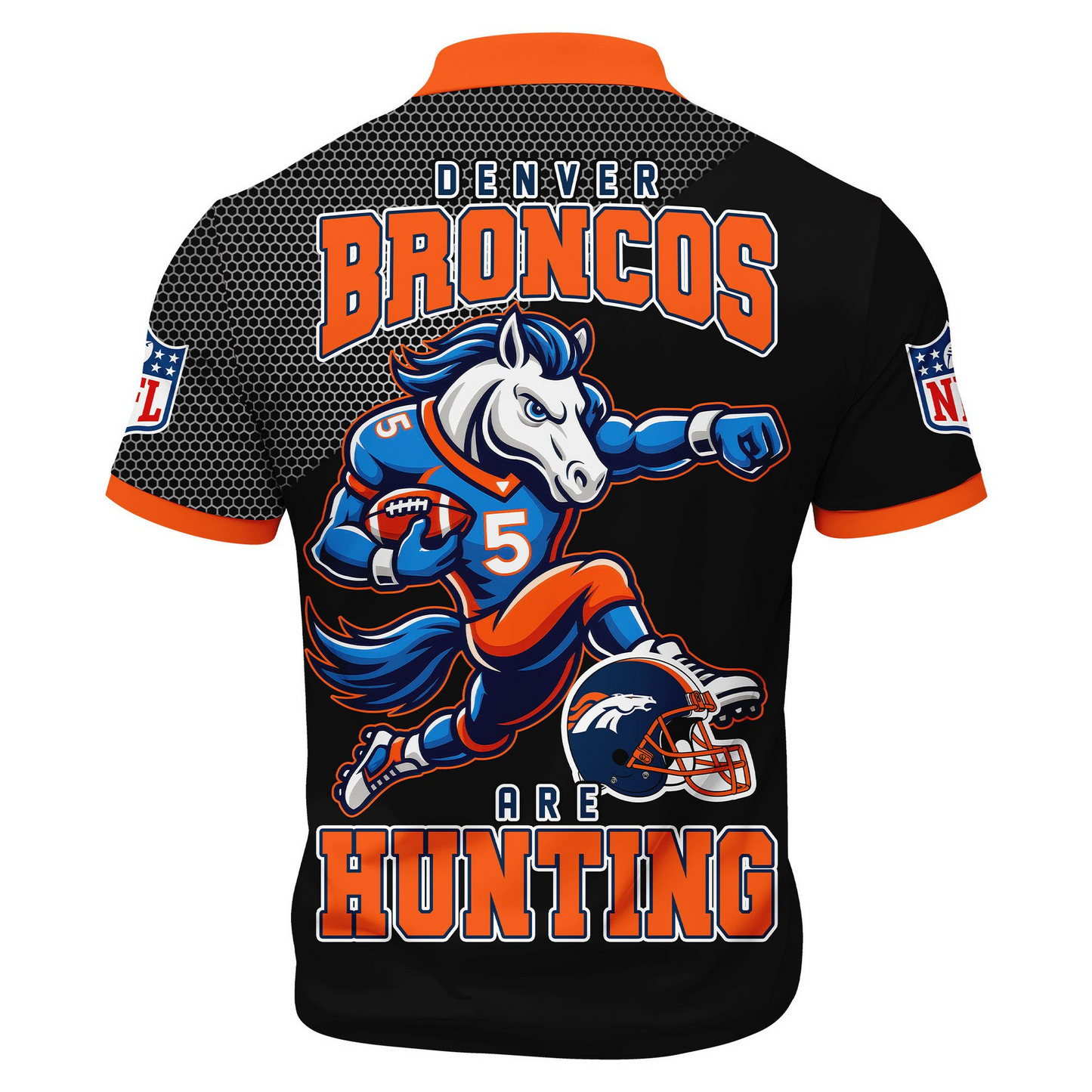 DB Premium NFL Game Day Polo With Zipper Shirt DDT NTL