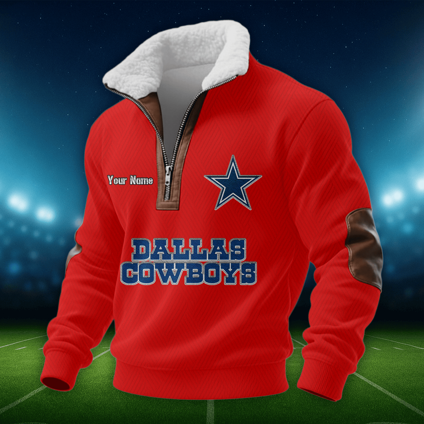 DC NFL Men Fur Collar Sweatshirt DDT CTND