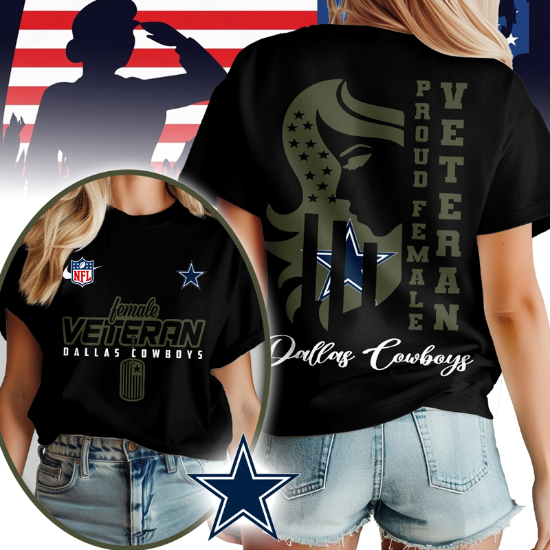 DC Premium NFL Female Veteran 3D Shirt DDT HLPHUONG