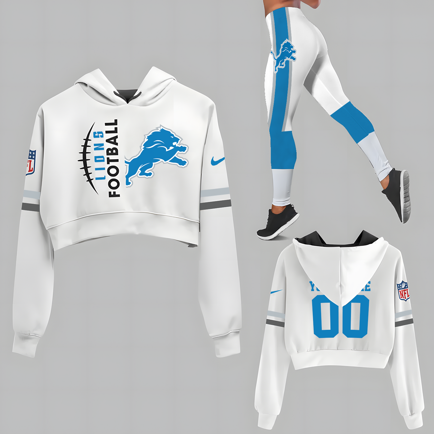 DET x NFL Set Hoodie And Legging Workout DatND DVT