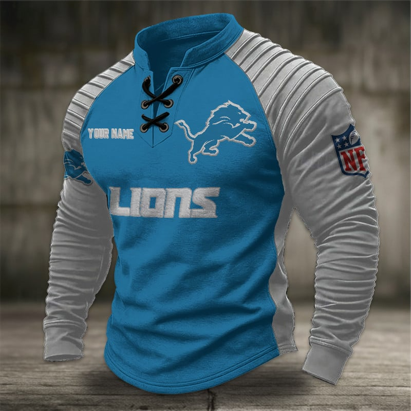 DL x NFL Men Stand Collar Long Sleeve Top DDT CTND