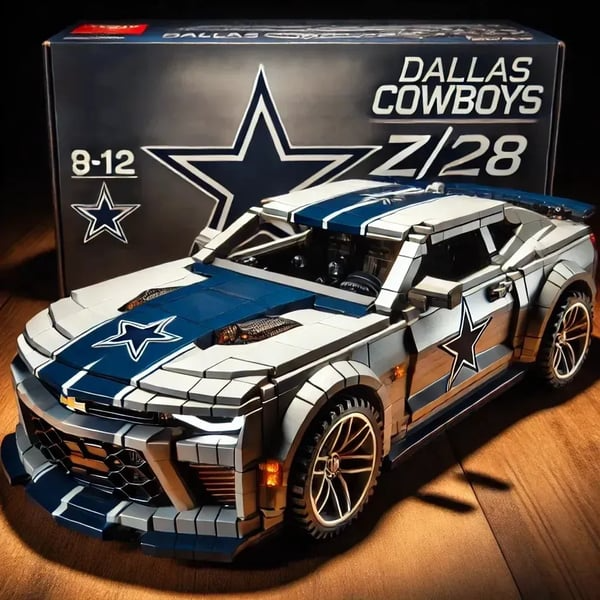 NFL x DLCB Camaro Football Team Building Blocks V1 NAK