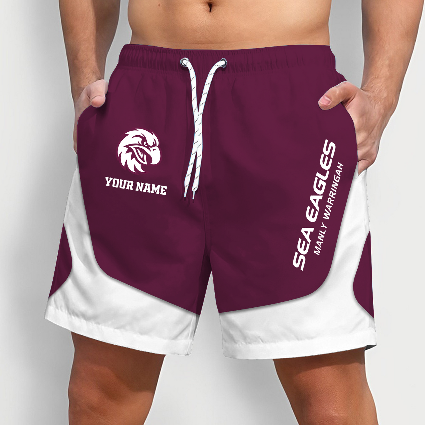 EAG x NRL Team Special Short Pants For Men Custom Name Gifts DATND TANTD