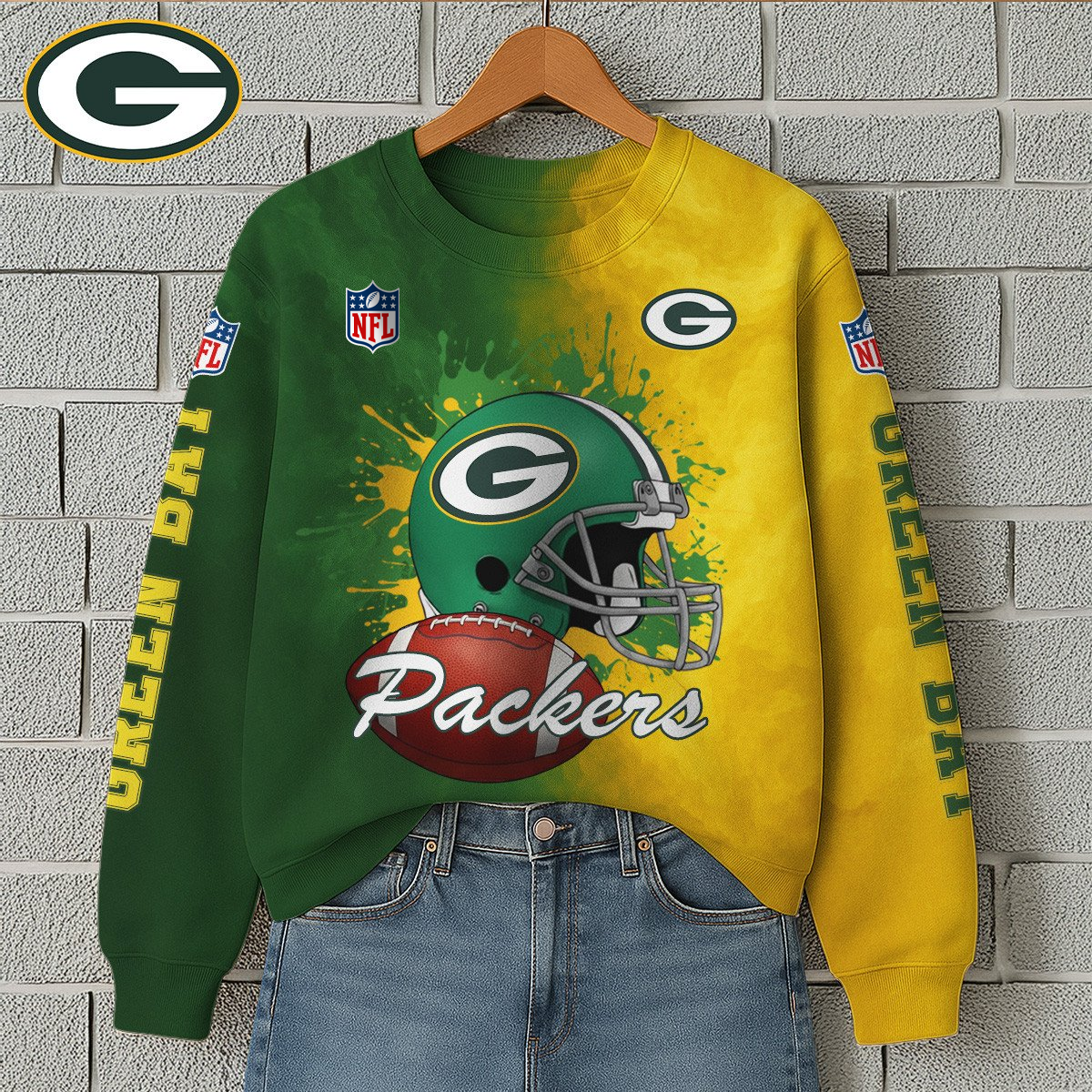 GBP Premium NFL Printed Long Sleeve Casual Sweatshirt DDT NTL
