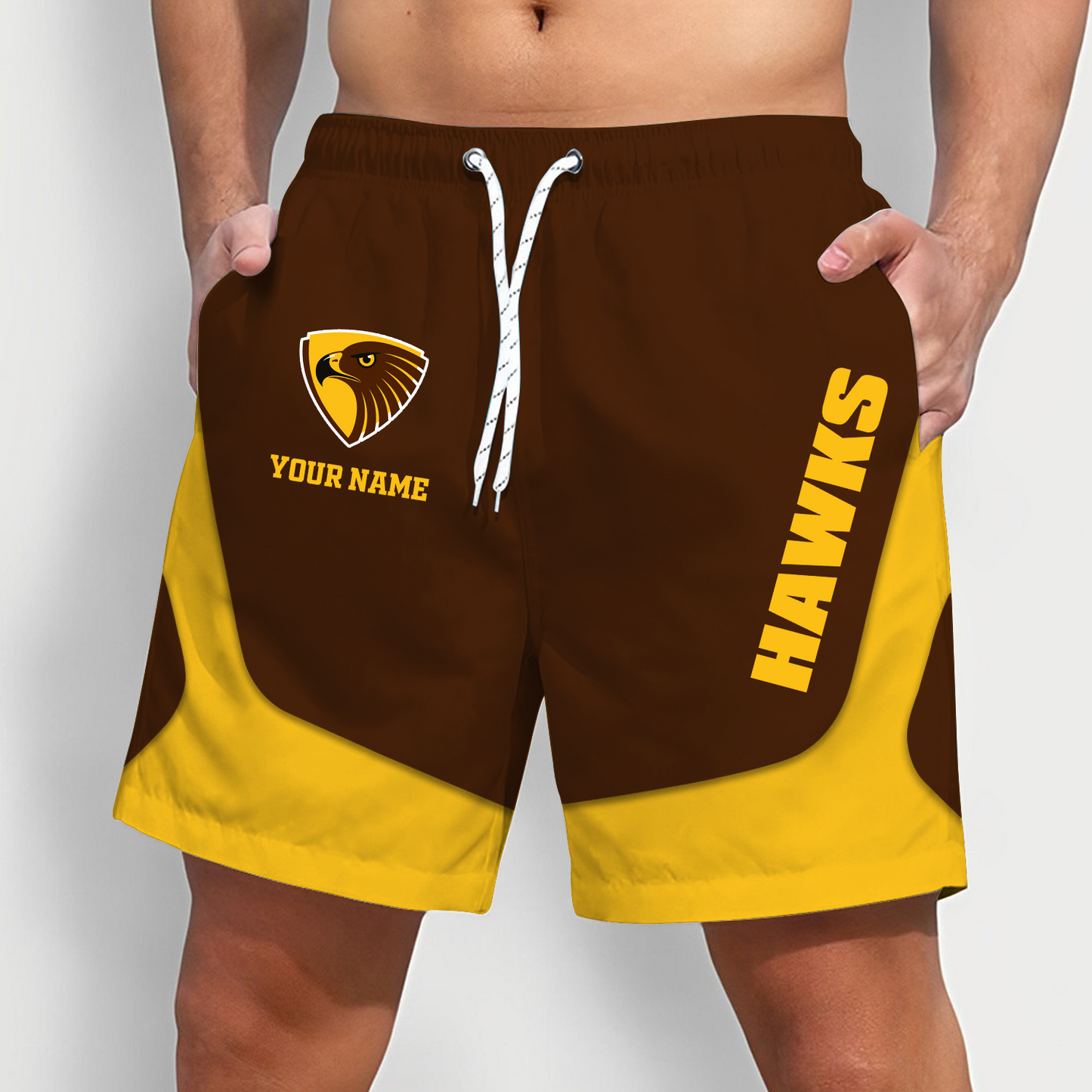 HAW x AFL Team Special Short Pants For Men Custom Name Gifts DATND TANTD