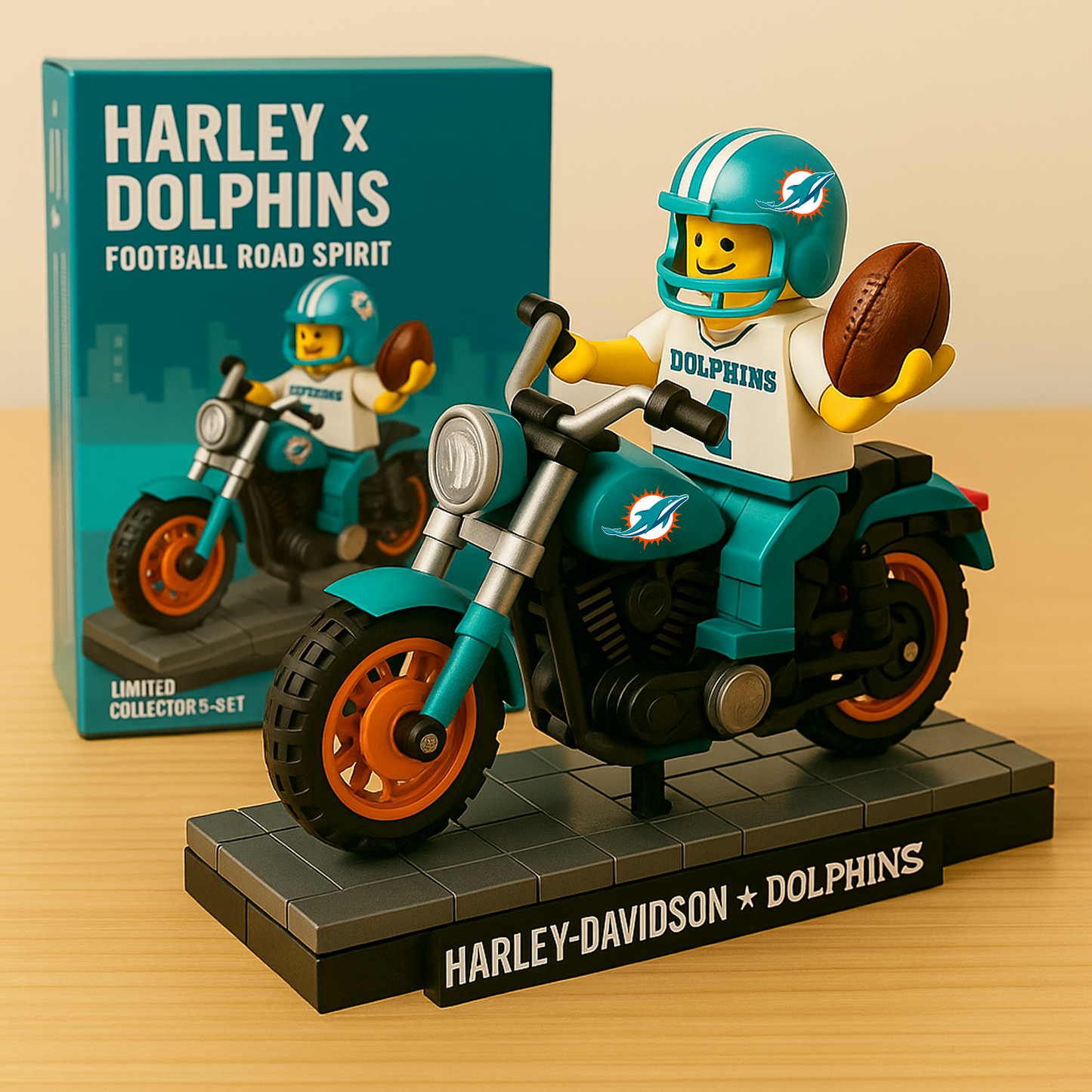HD x MIA NFL Humorous Building Block Set DatND DVT