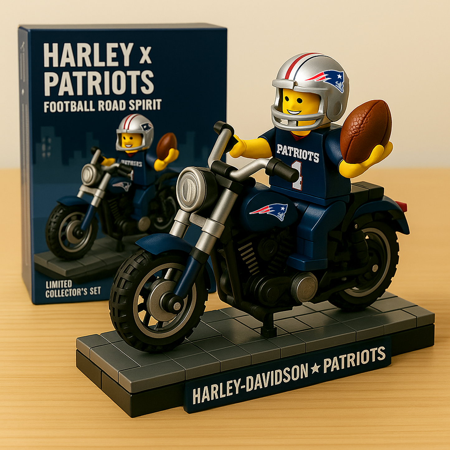 HD x NE NFL Humorous Building Block Set DatND DVT
