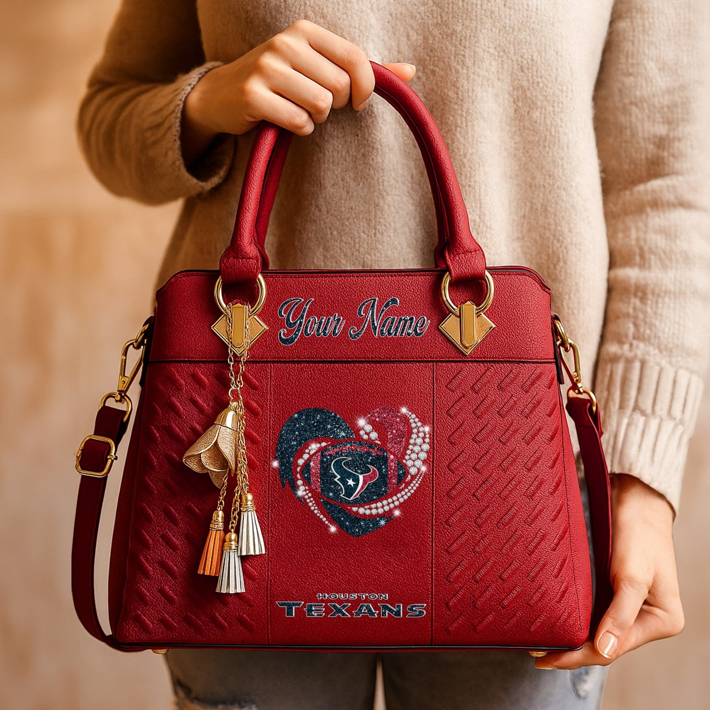 HOU x NFL Zip Handbag 0811 DatND DVT