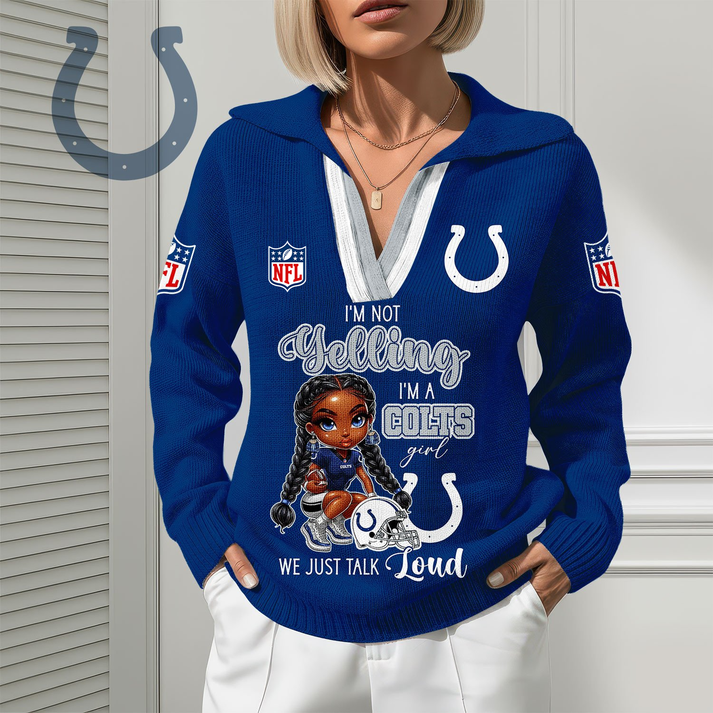 IC Premium NFL Fan Classic Knit Pullover DDT CTND