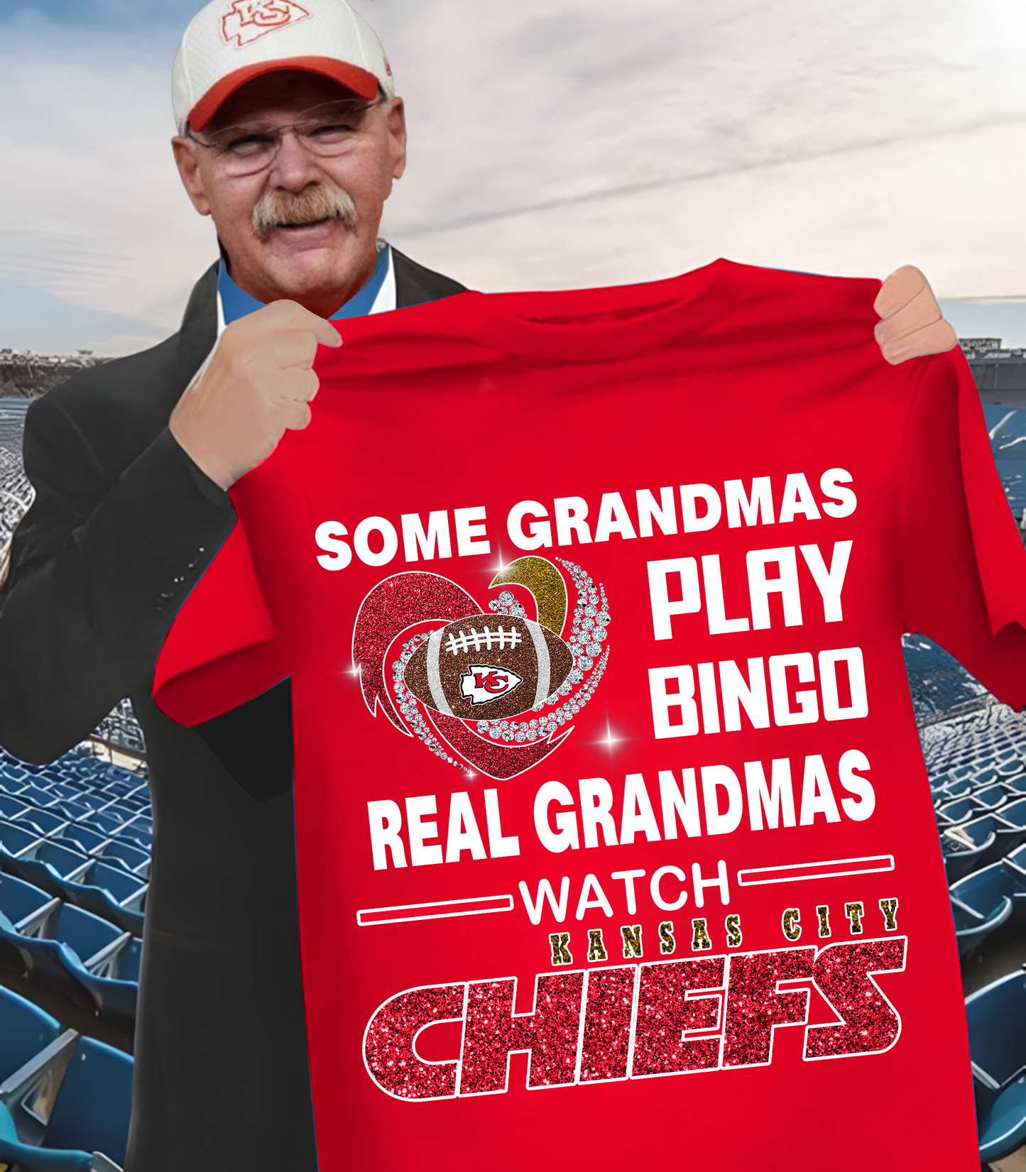 KC X NFL some grandmas play bingo real grandmas wach DATND THUONGNH