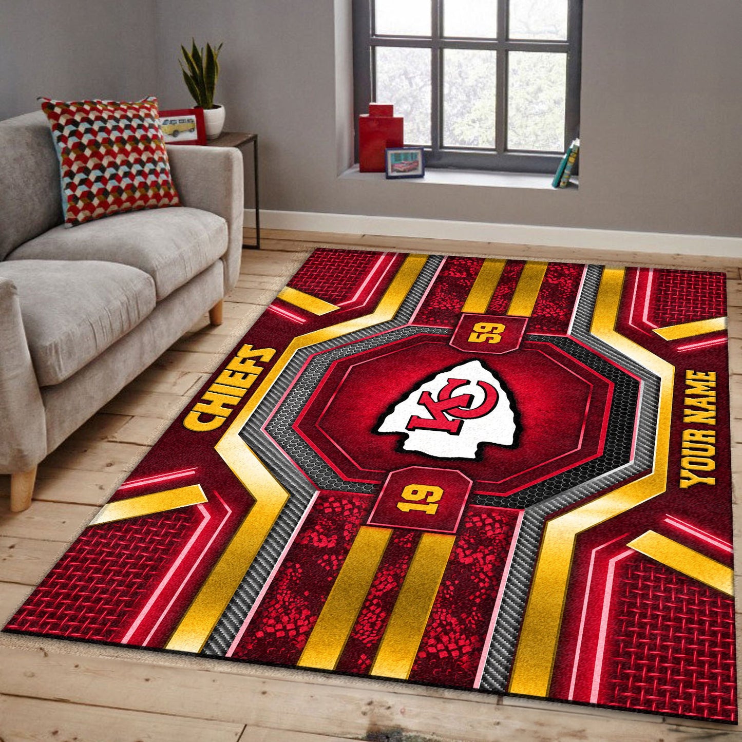 KC x NFL Custom Rug DatND DVT