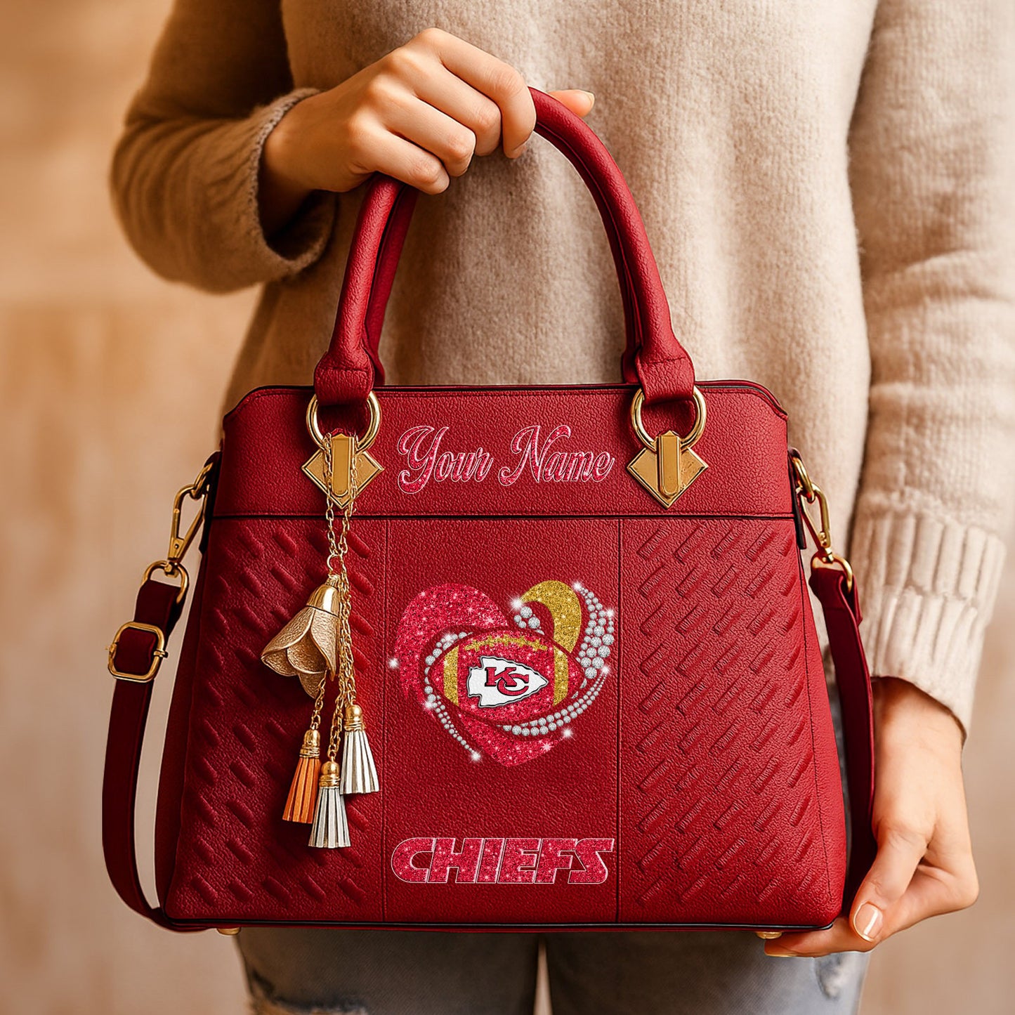 KC x NFL Zip Handbag 0811 DatND DVT