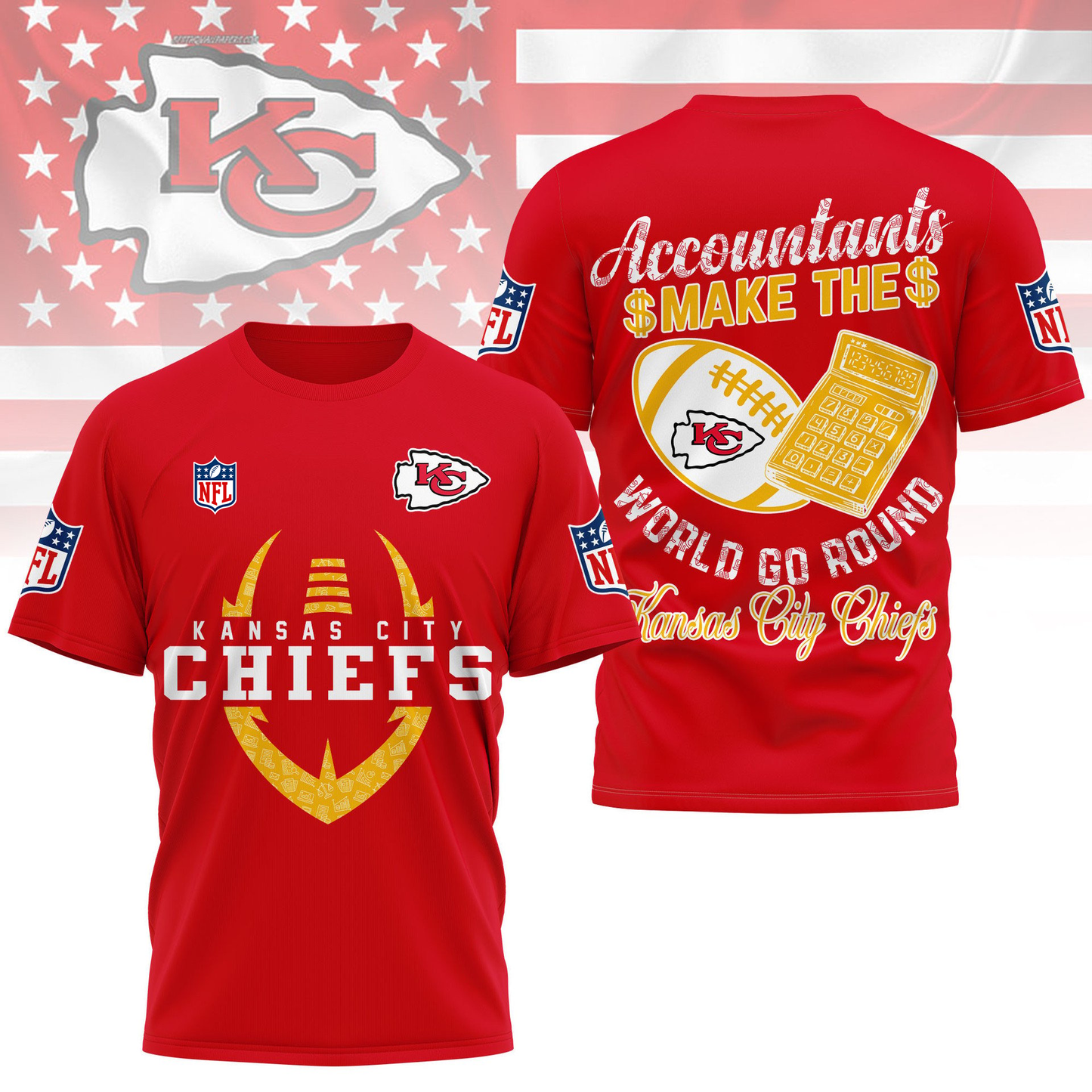KCC Premium NFL Accountant Pride Fan 3D Shirt DDT CTND