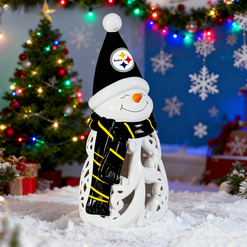 PREMIUM NFL X PIT LED Christmas Snowman Decorative Lights 2510 NDT