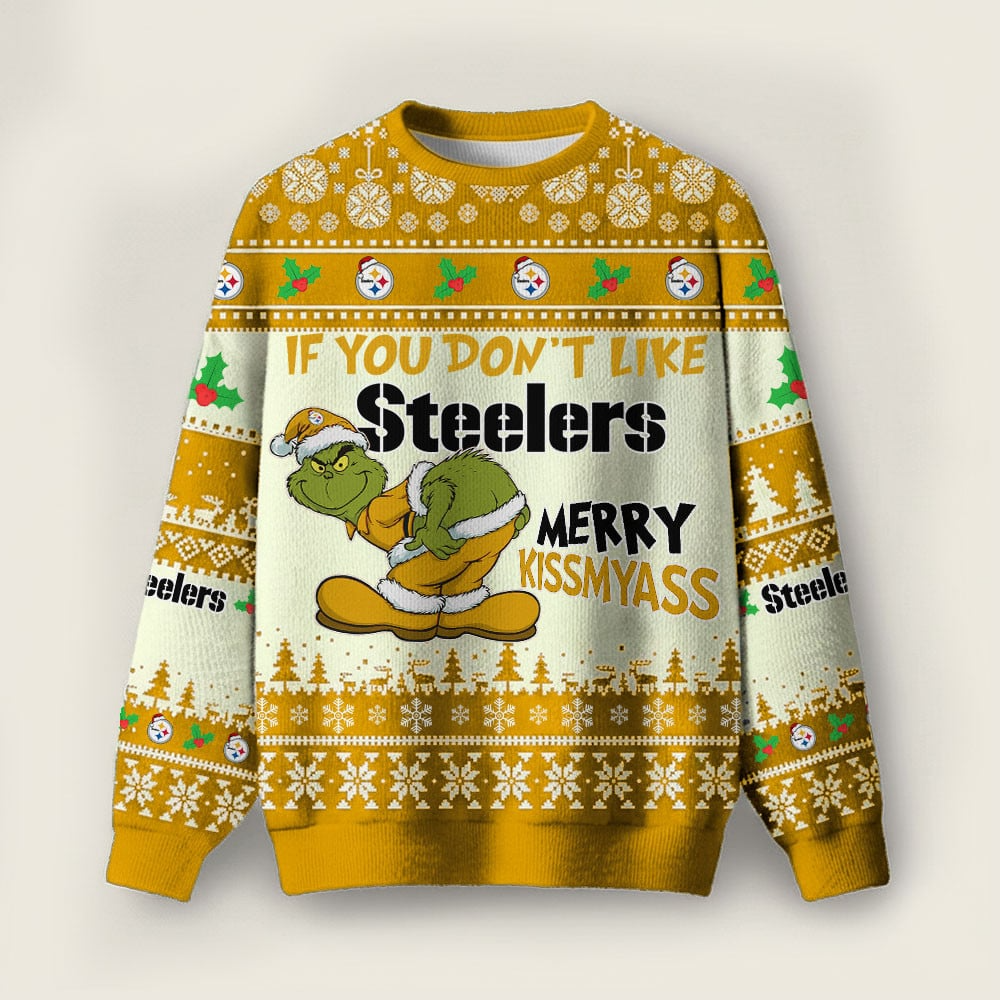 PS Premium NFL Merry Kissmyass Ugly Sweater DDT CTND