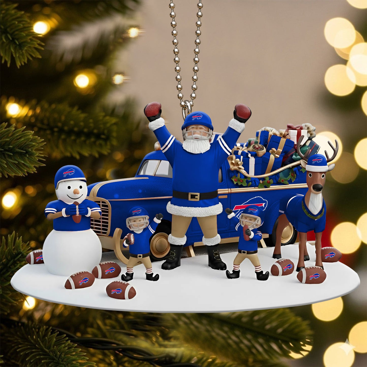 Premium NFL BUF Christmas Tree Ornament V3 NMD NHM