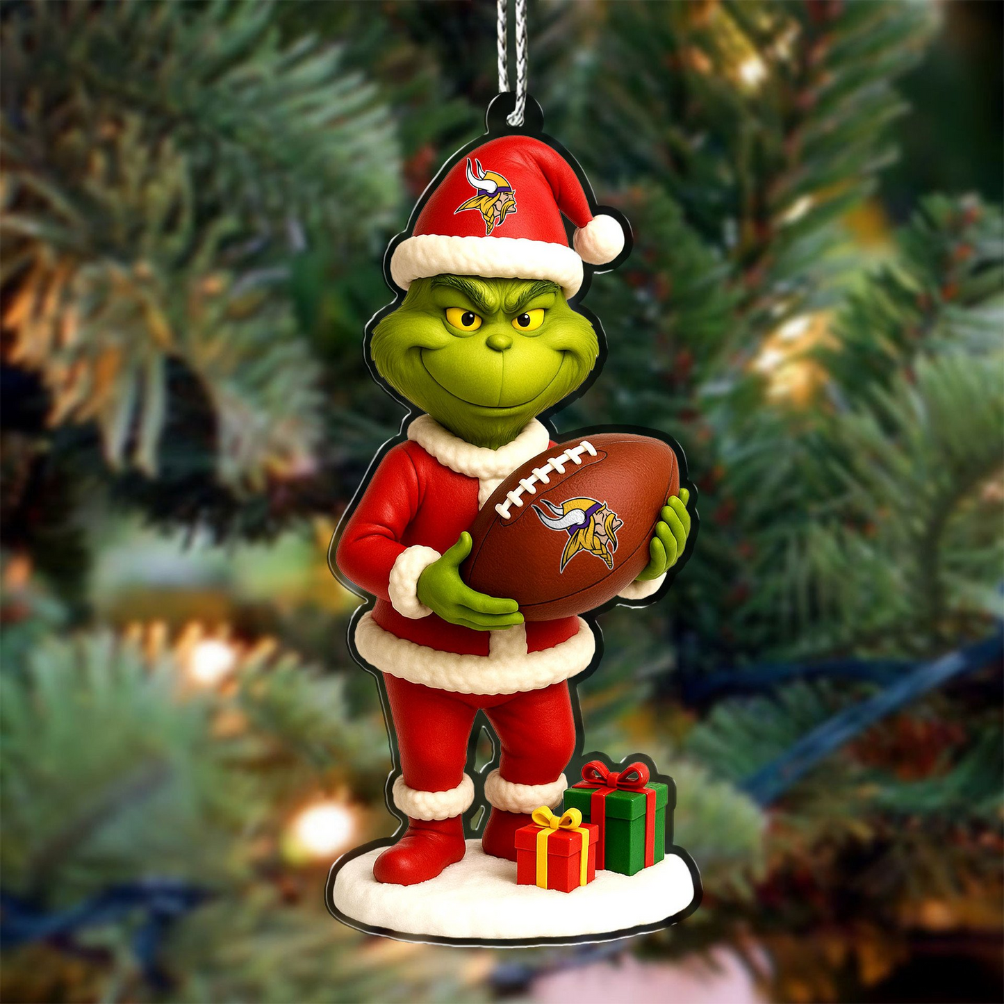 Premium NFL MIN Chrismast Ornament V4 NMD TTV