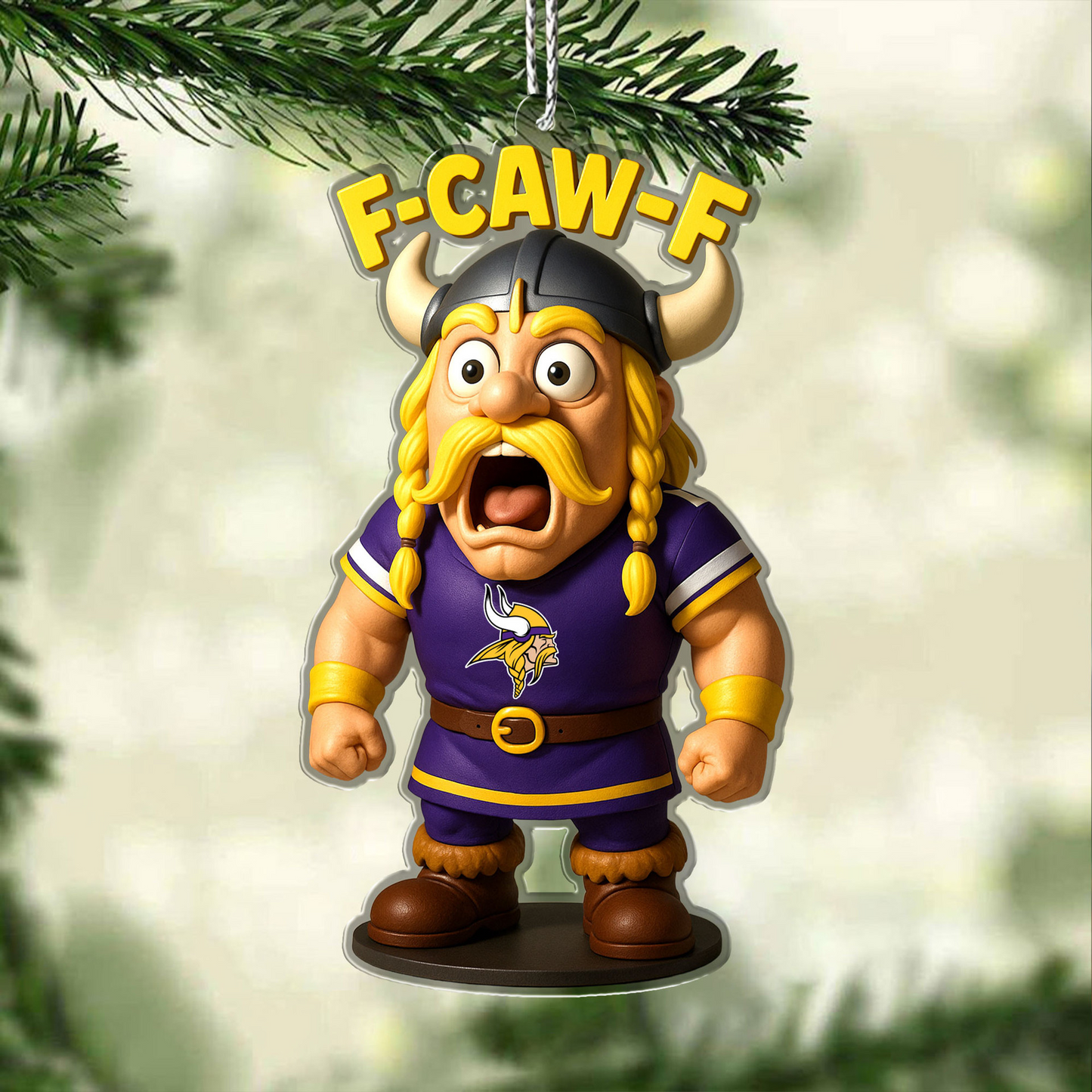 Premium NFL MIN Chrismast Ornament V4 NMD TTV