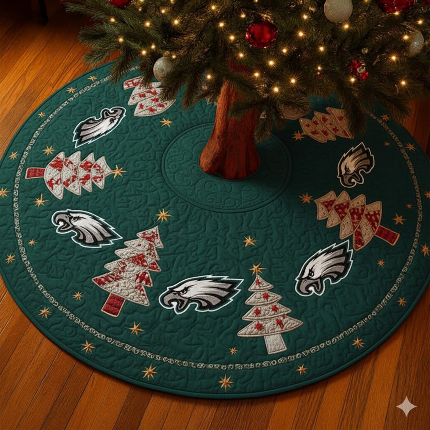 Premium NFL PHI Chrismast Tree Skirt V2 NMD NHM