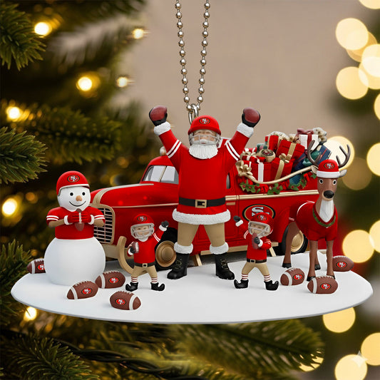 Premium NFL SF Christmas Tree Ornament V3 NMD NHM