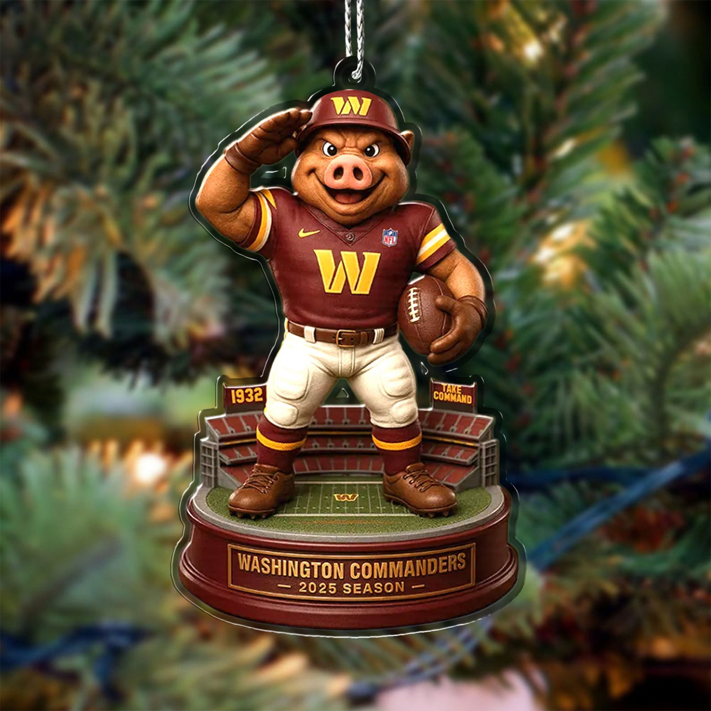 Premium NFL WAS Chrismast Ornament V4 NMD TTV