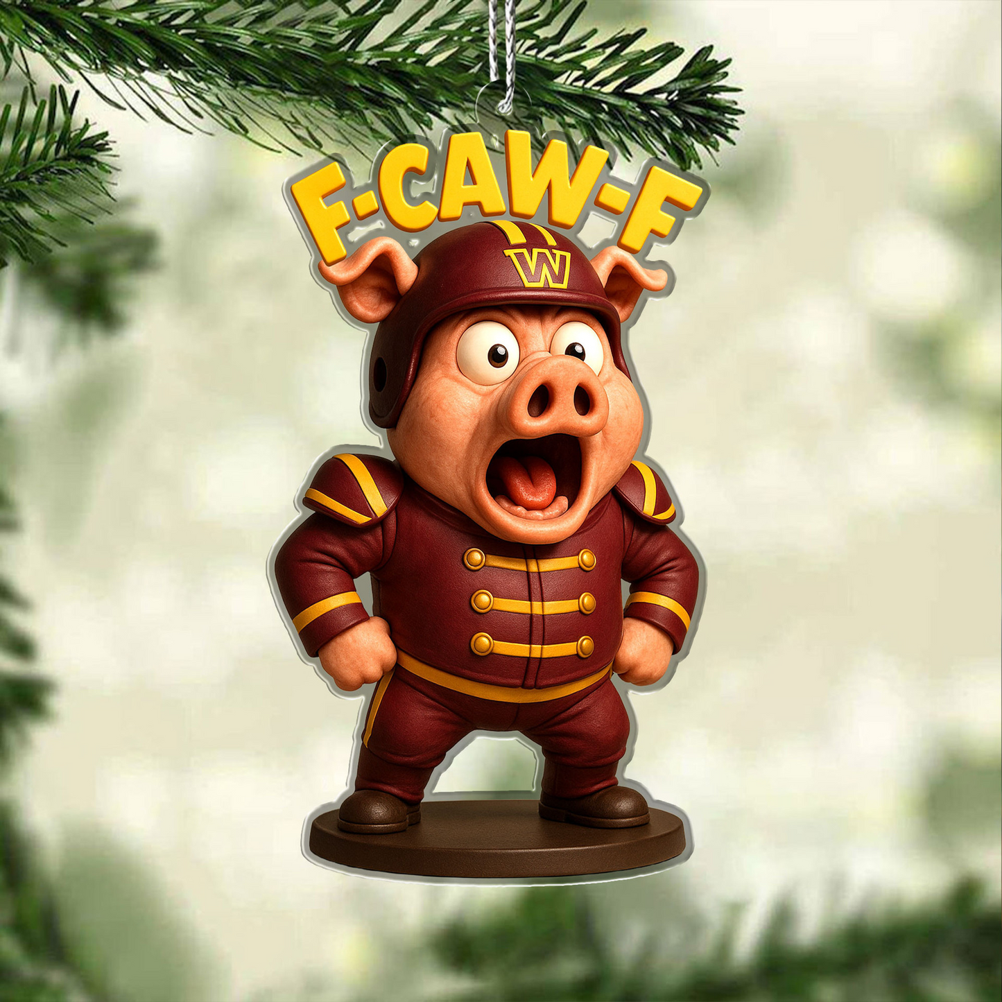 Premium NFL WAS Chrismast Ornament V4 NMD TTV